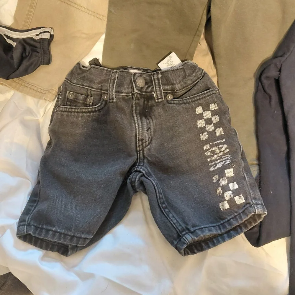 Boys OshKosh B'gosh Blue Denim Overalls Bundle size 4 Pants Excellent condition